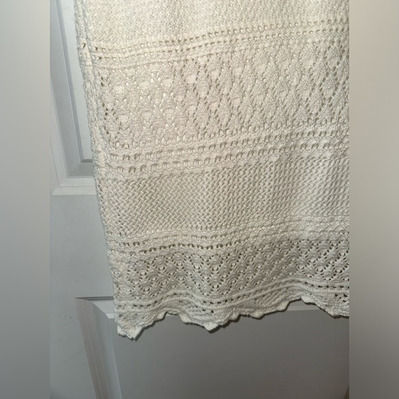 White Crochet Midi Dress- Women’s M - Picture 4 of 9